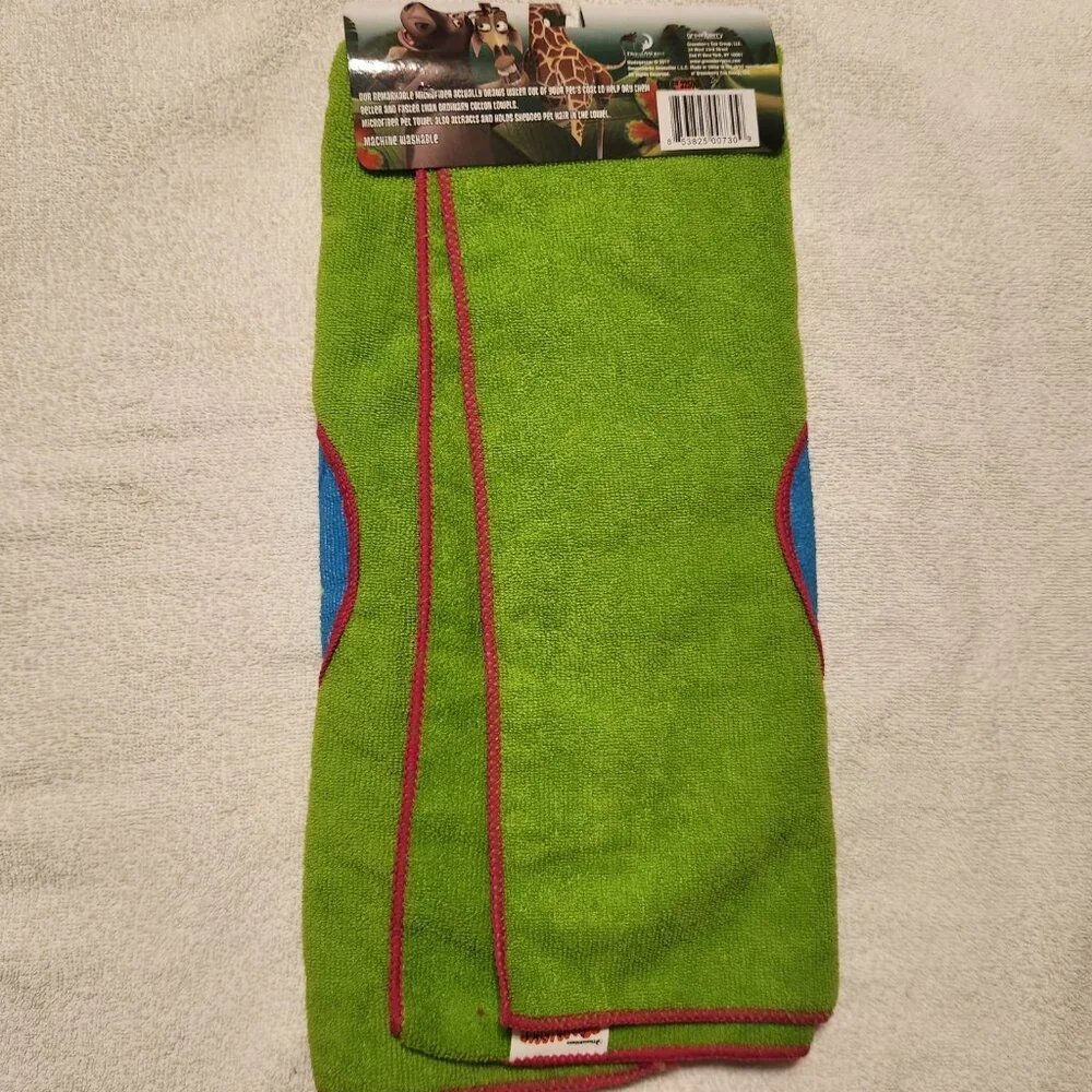 Set of 3 Madagascar Microfiber Pet Towels - NWT